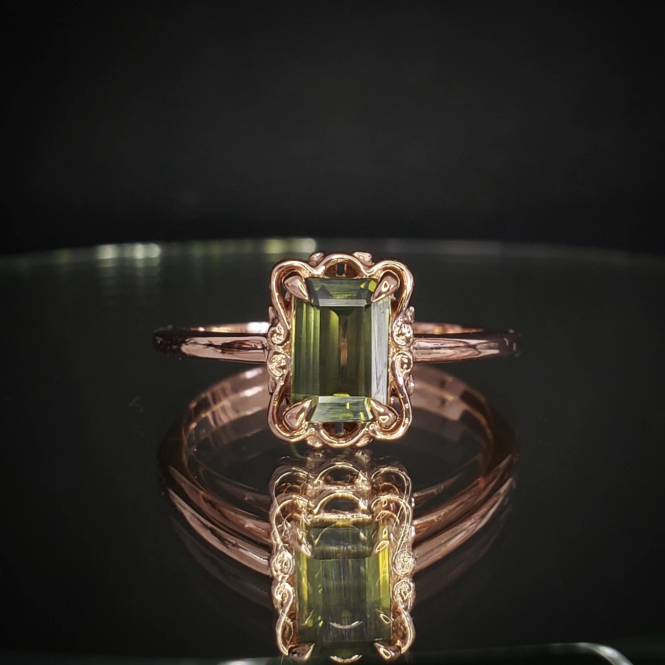 Kynareth Ring with Sage Zircon