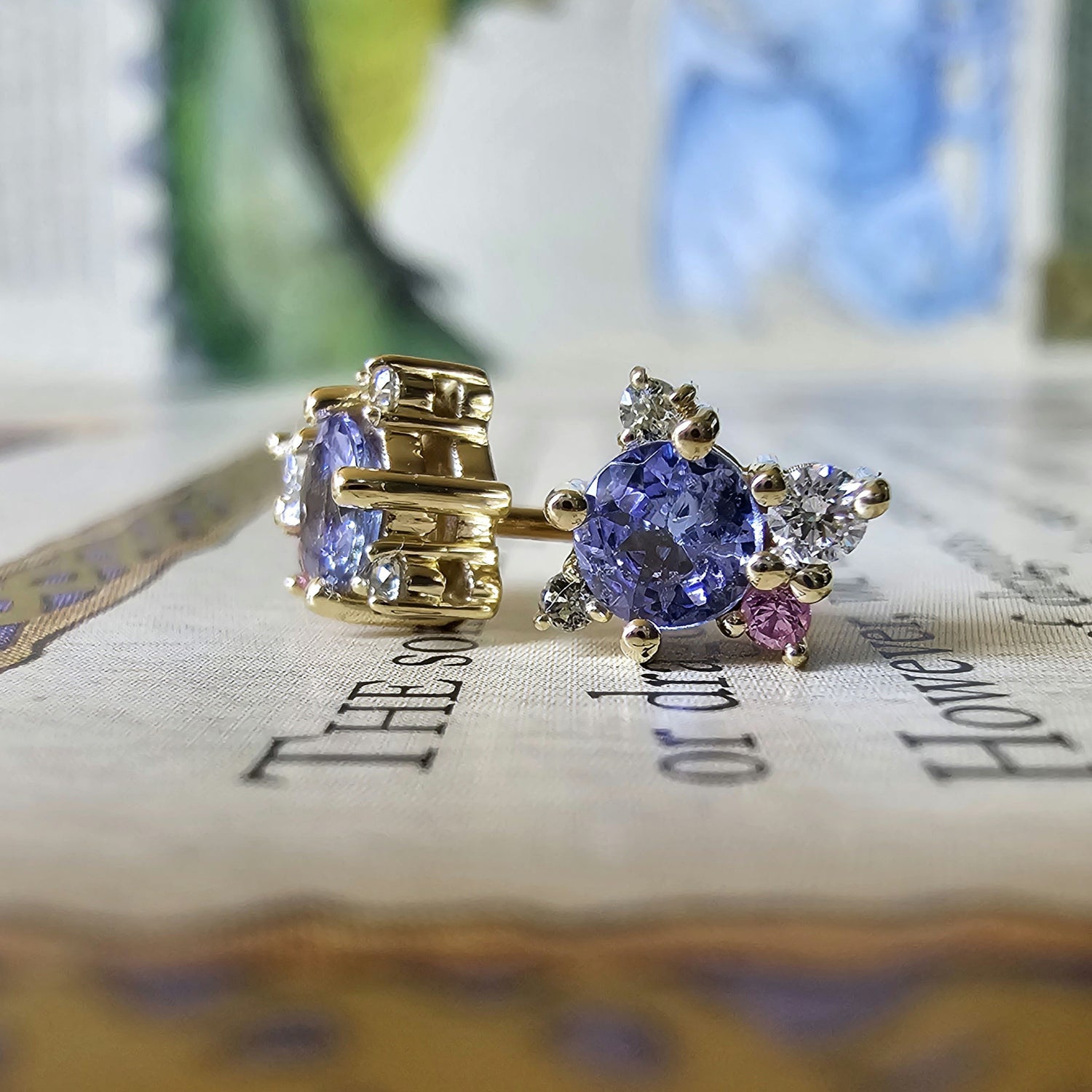 Nirea Studs with Tanzanite