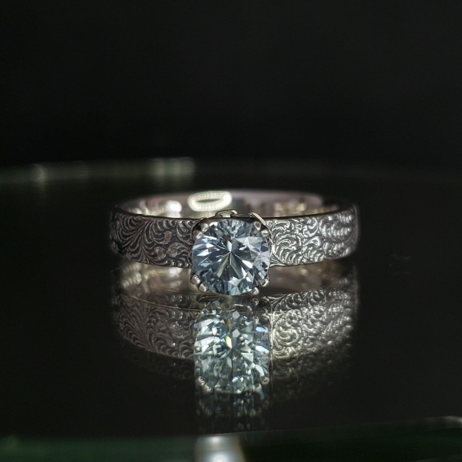 Fine Alchemy Ring with Sky Blue Topaz