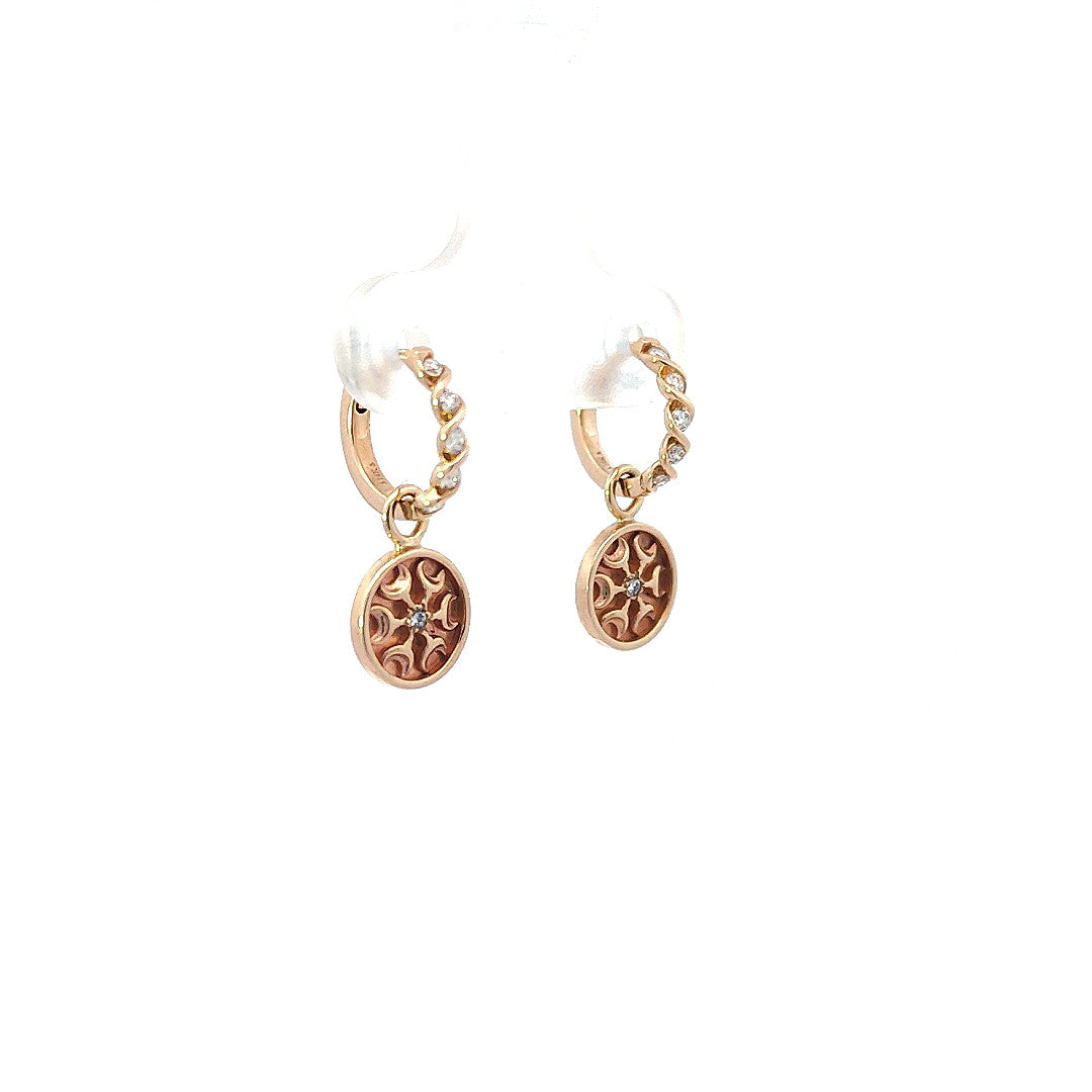 Earring Charms with Nordic Sun