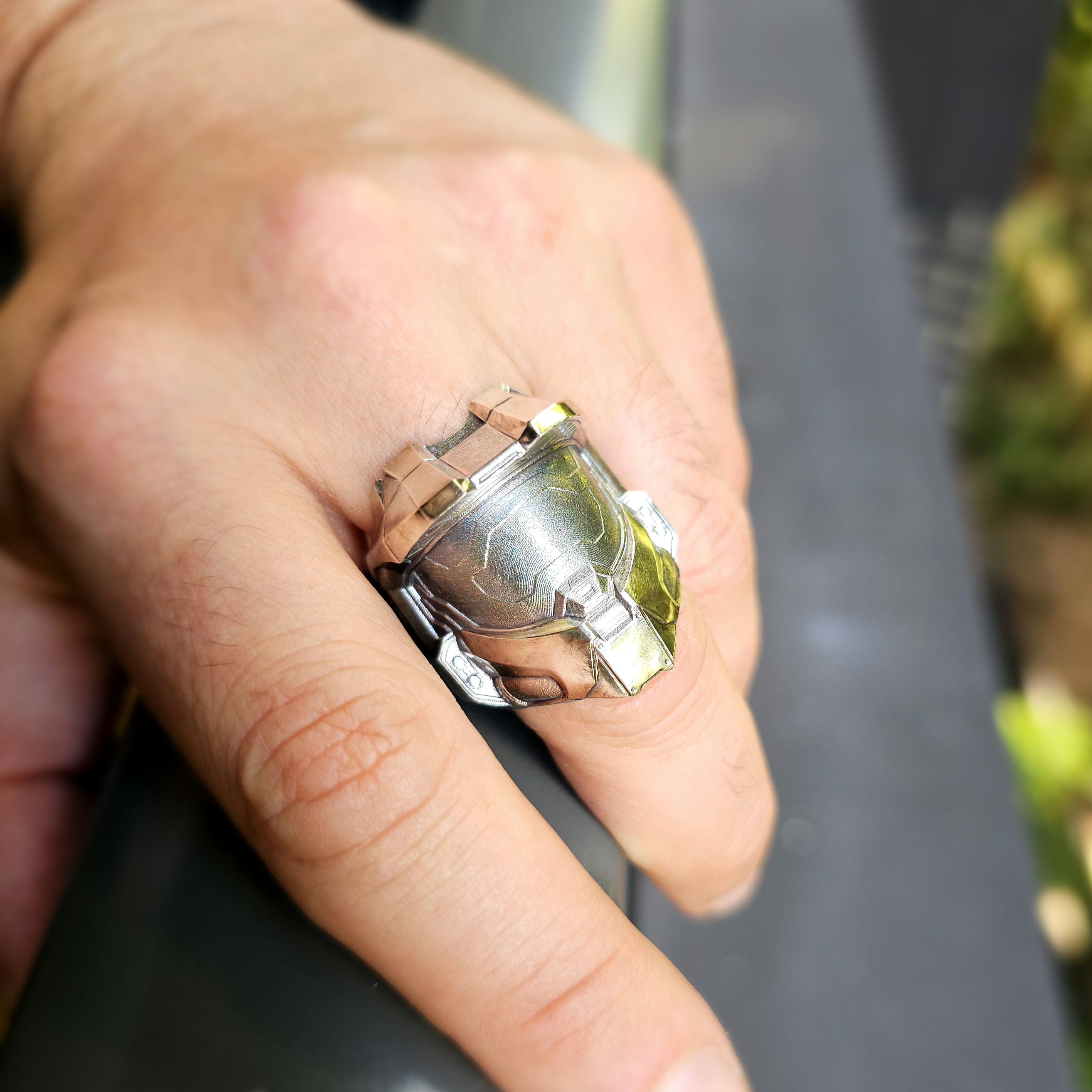 Random Space Marine Helmet Ring