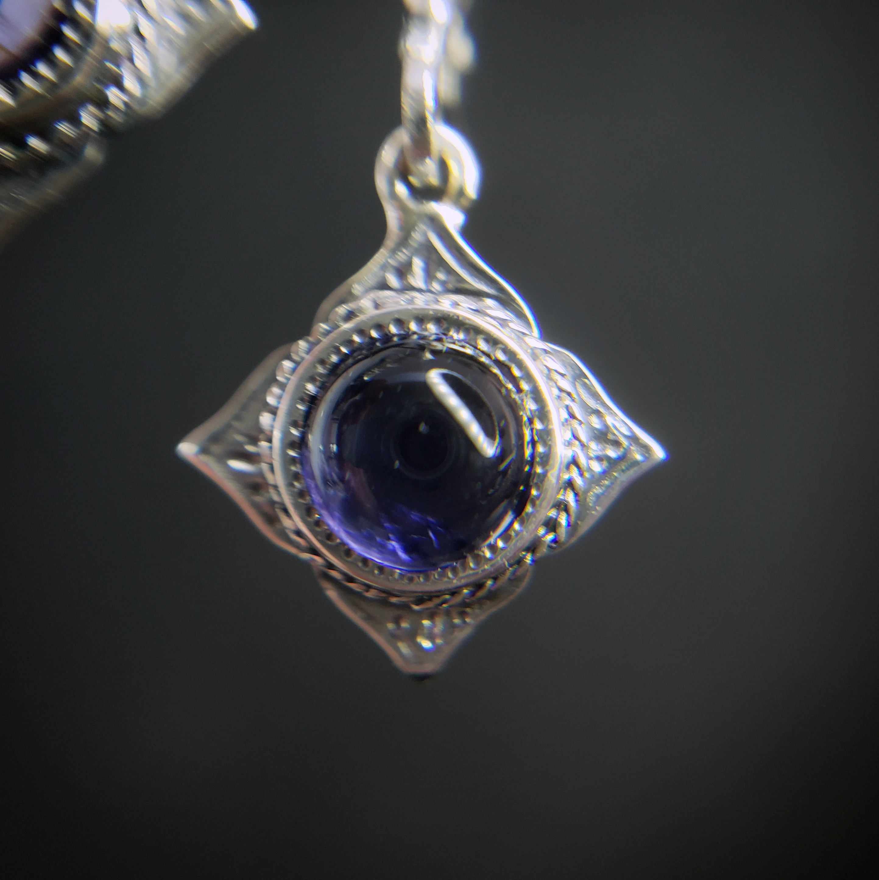 Aretuza Drop Earrings with Iolite