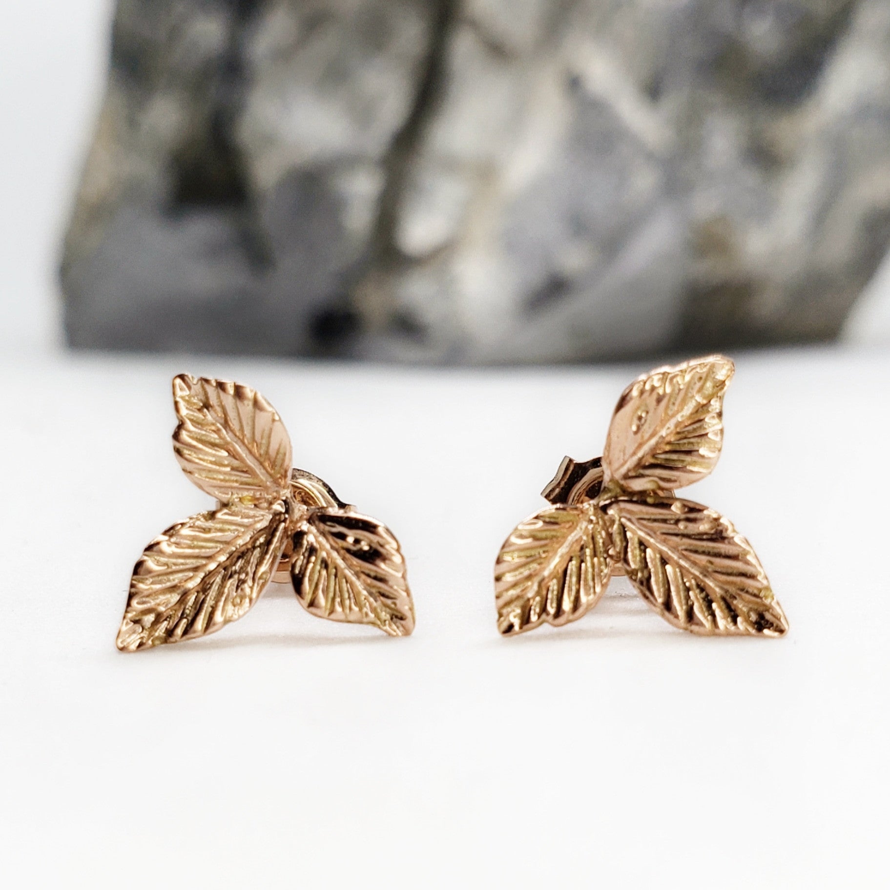 Leaf Trio Studs