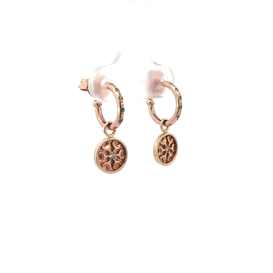 Earring Charms with Nordic Sun