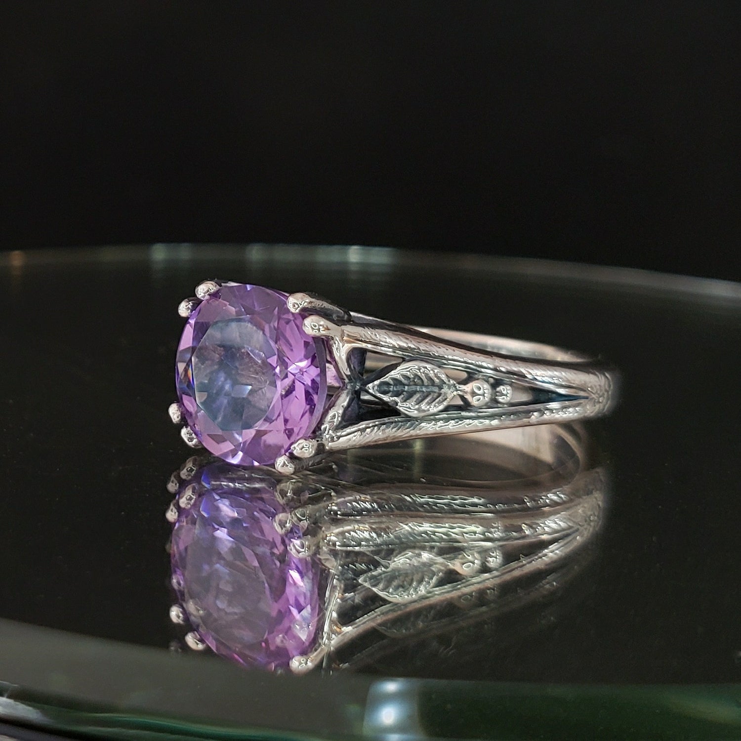 Nightshade Ring with Amethyst