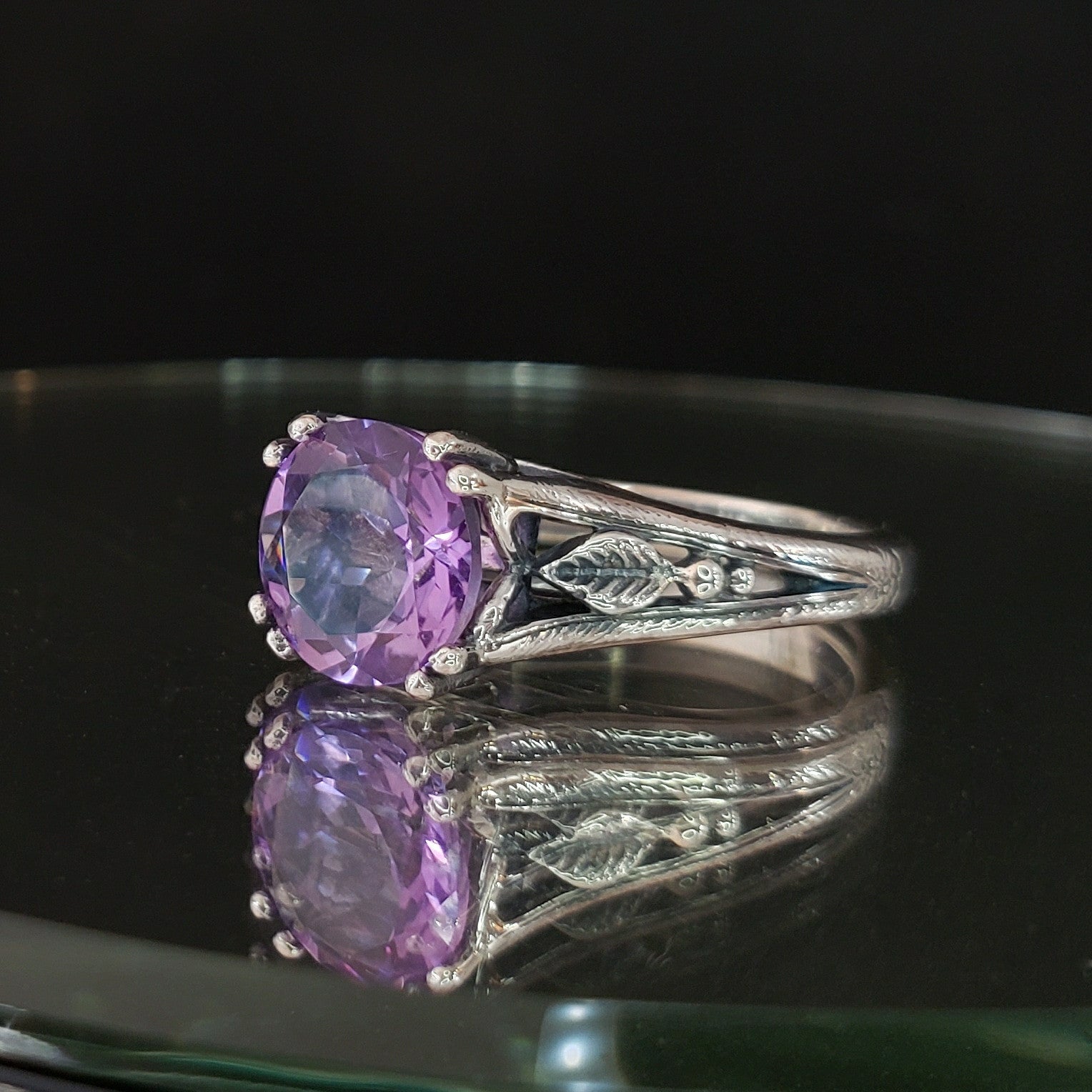 Nightshade Ring with Amethyst
