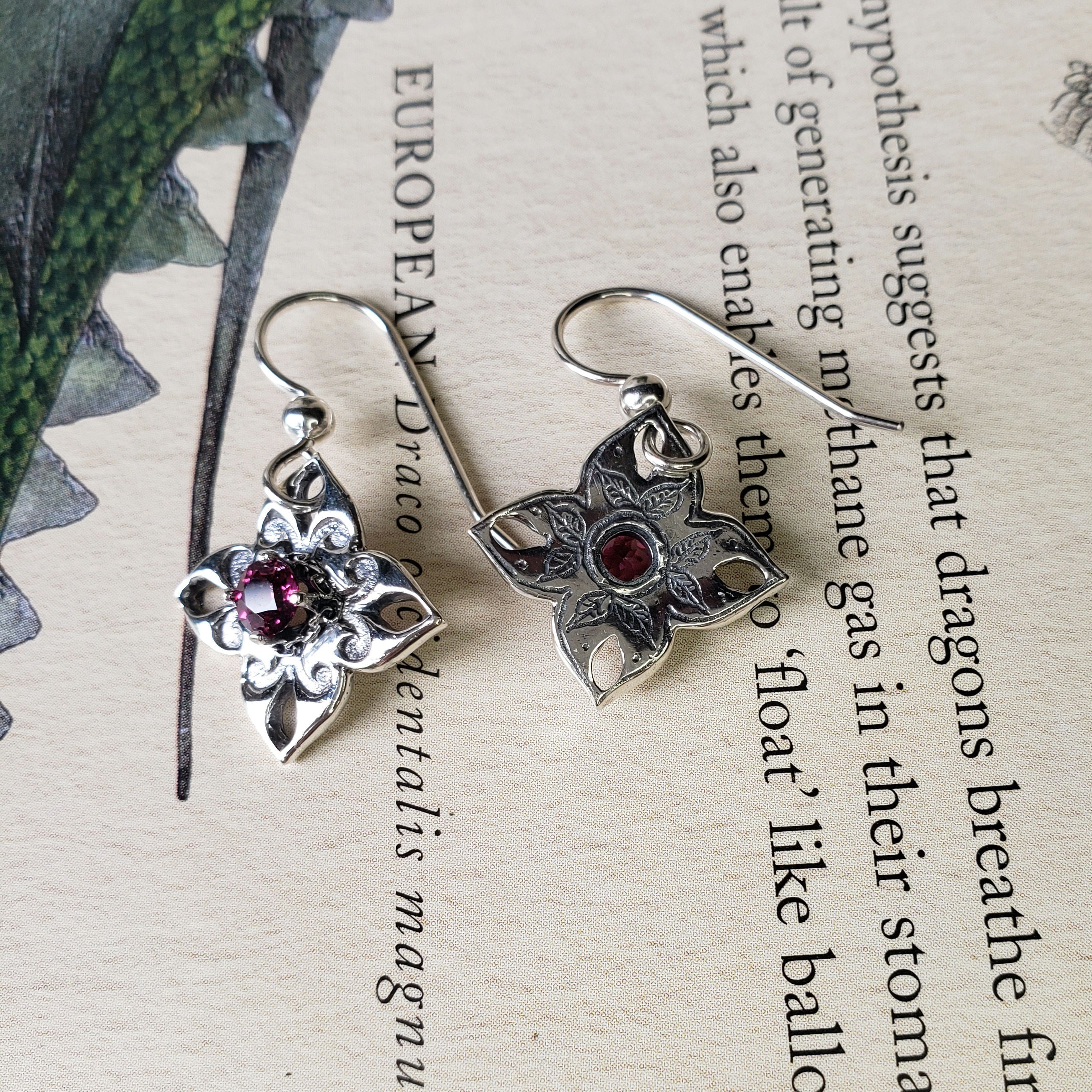Floral Drop Earrings
