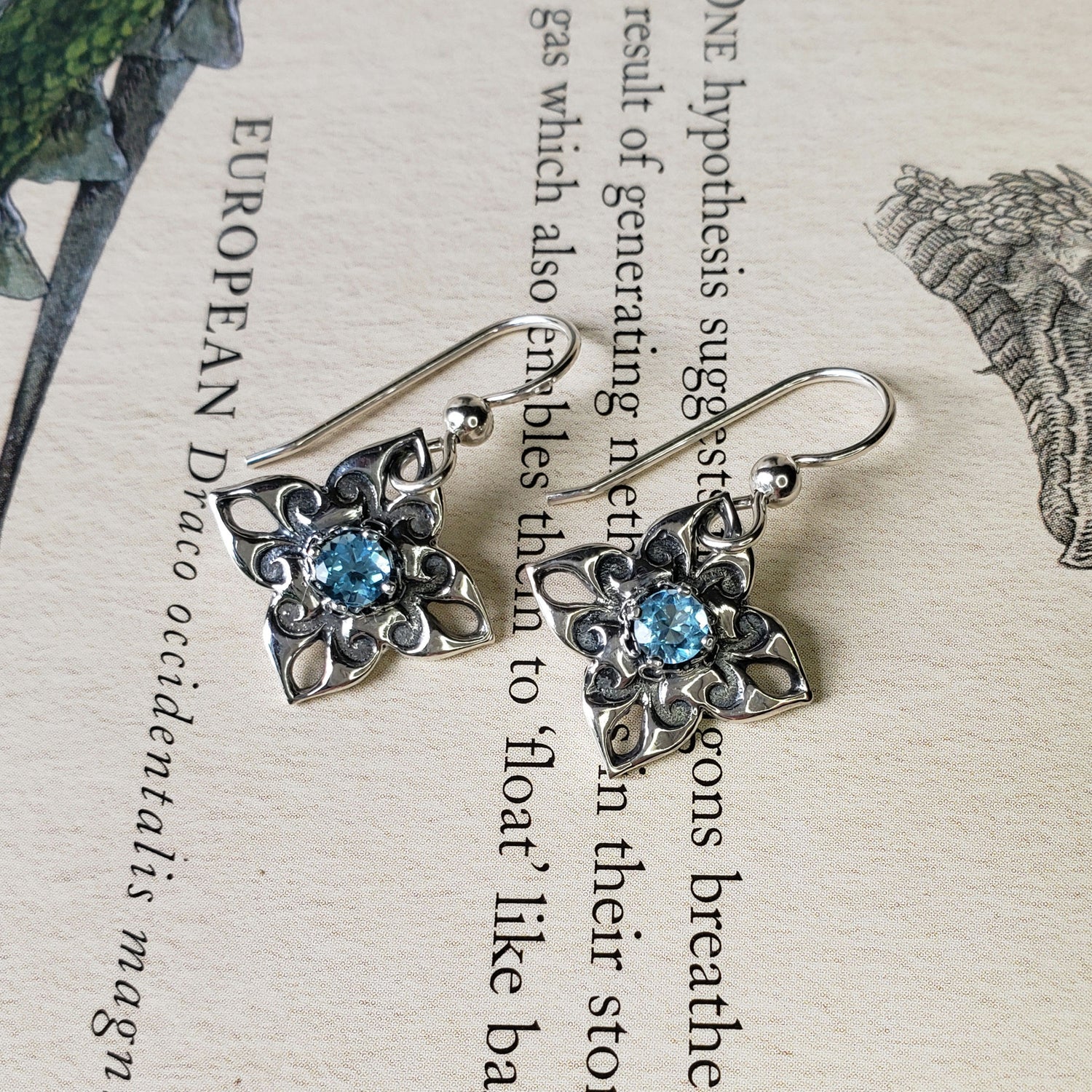 Floral Drop Earrings