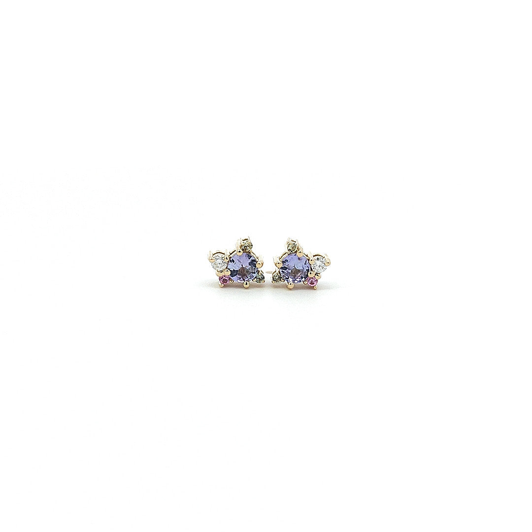 Nirea Studs with Tanzanite