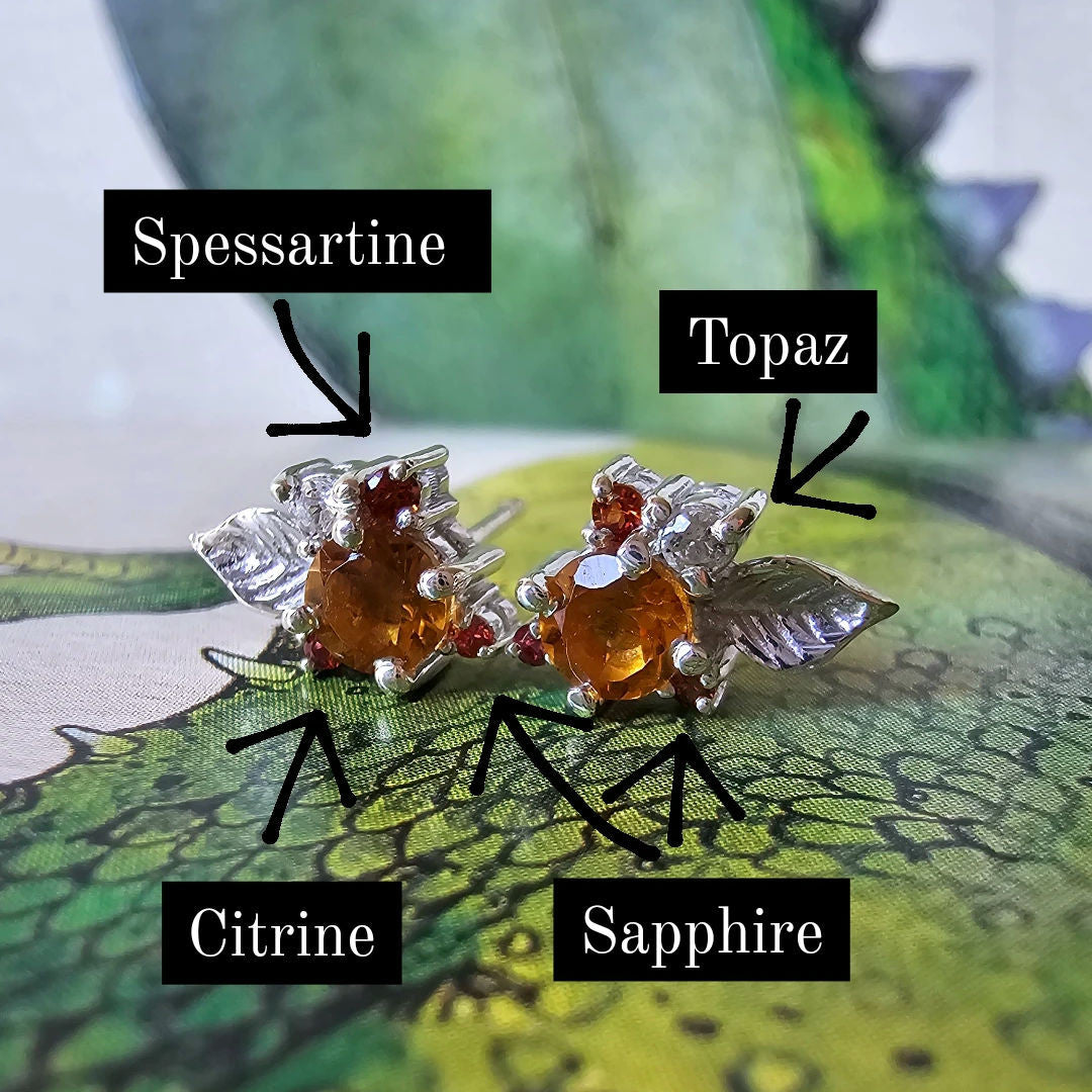 Nirea Earrings - Citrine