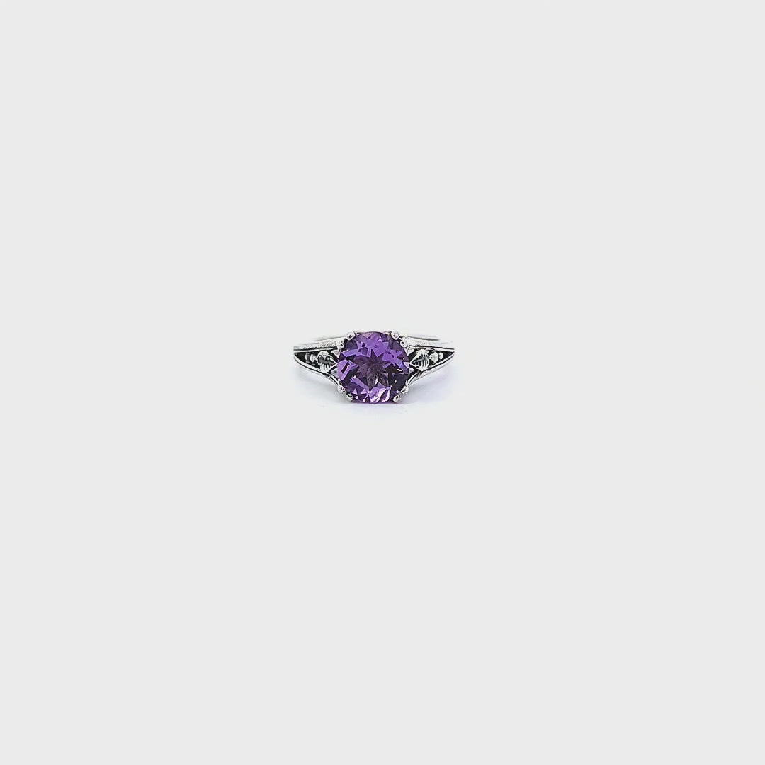 Nightshade Ring with Amethyst