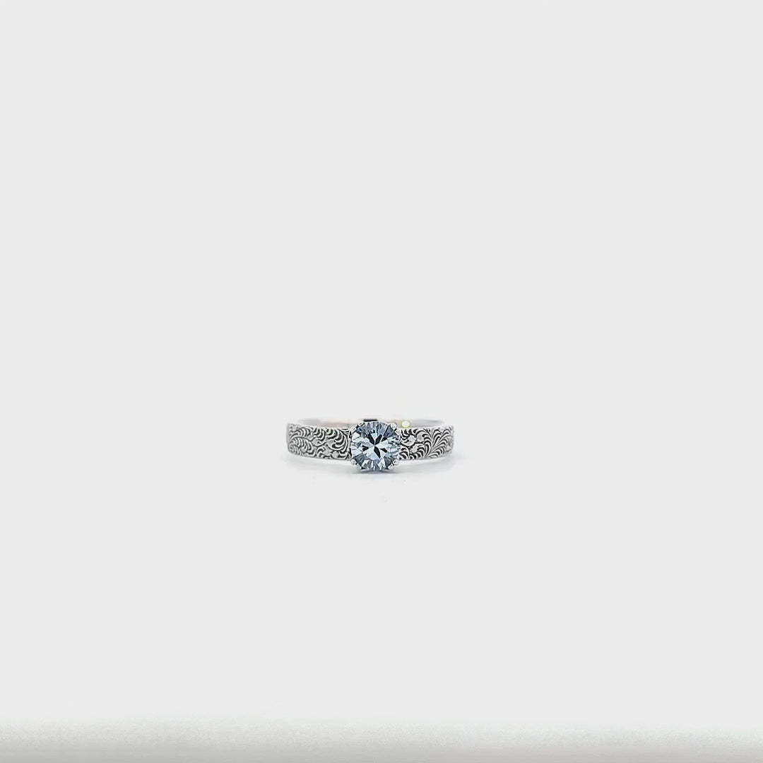 Fine Alchemy Ring with Sky Blue Topaz