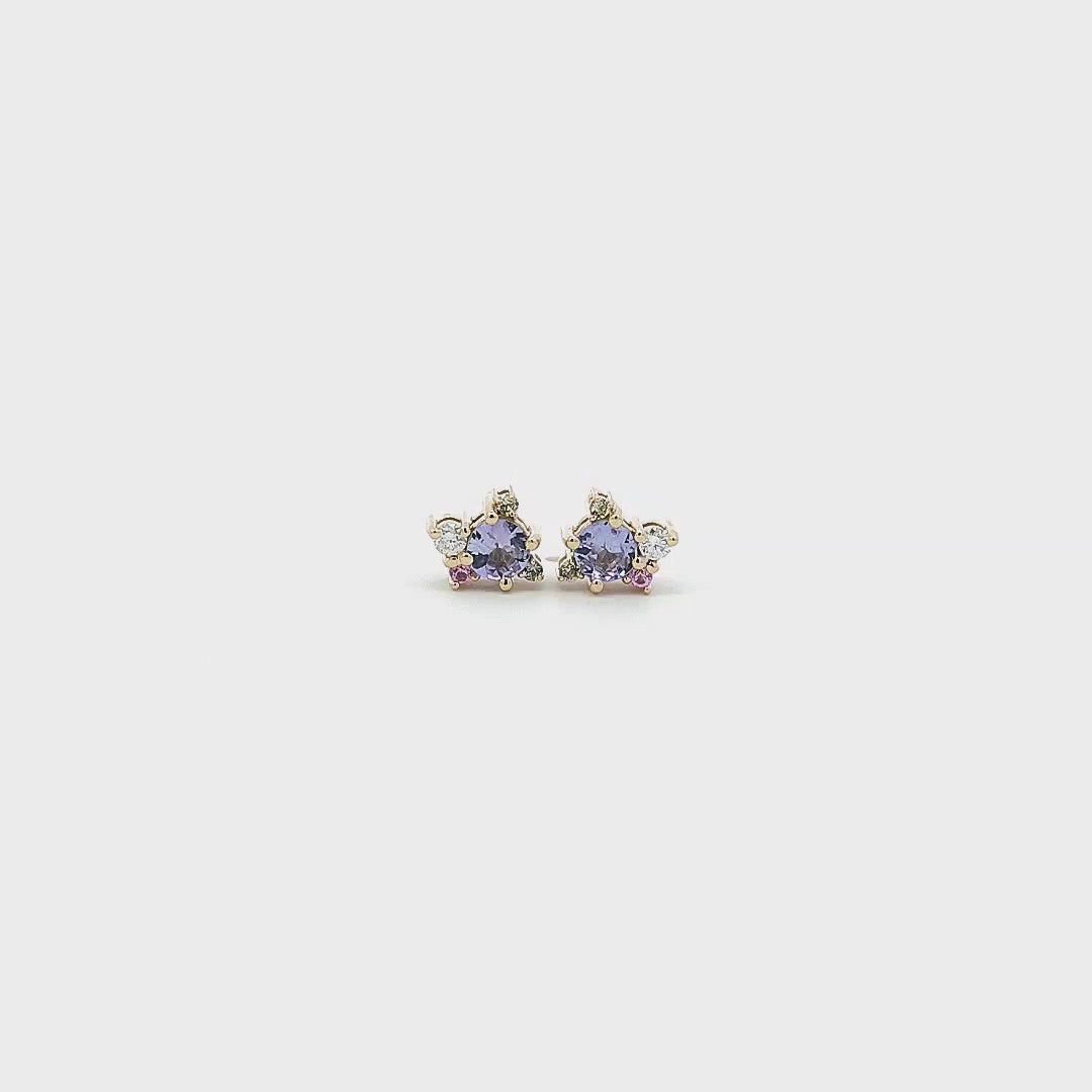 Nirea Studs with Tanzanite