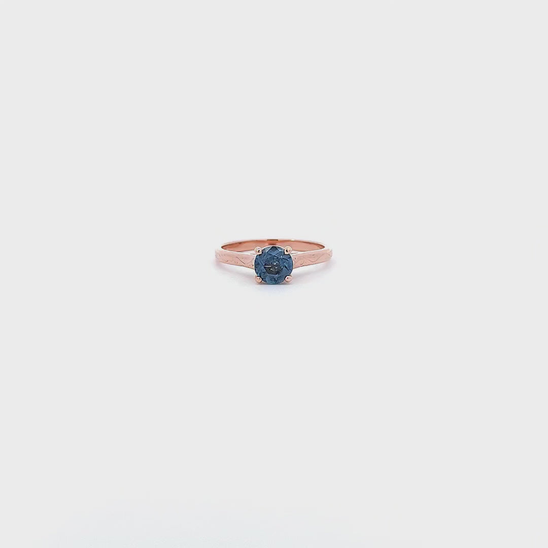 Lucida Ring with Sapphire, 18k Rose Gold