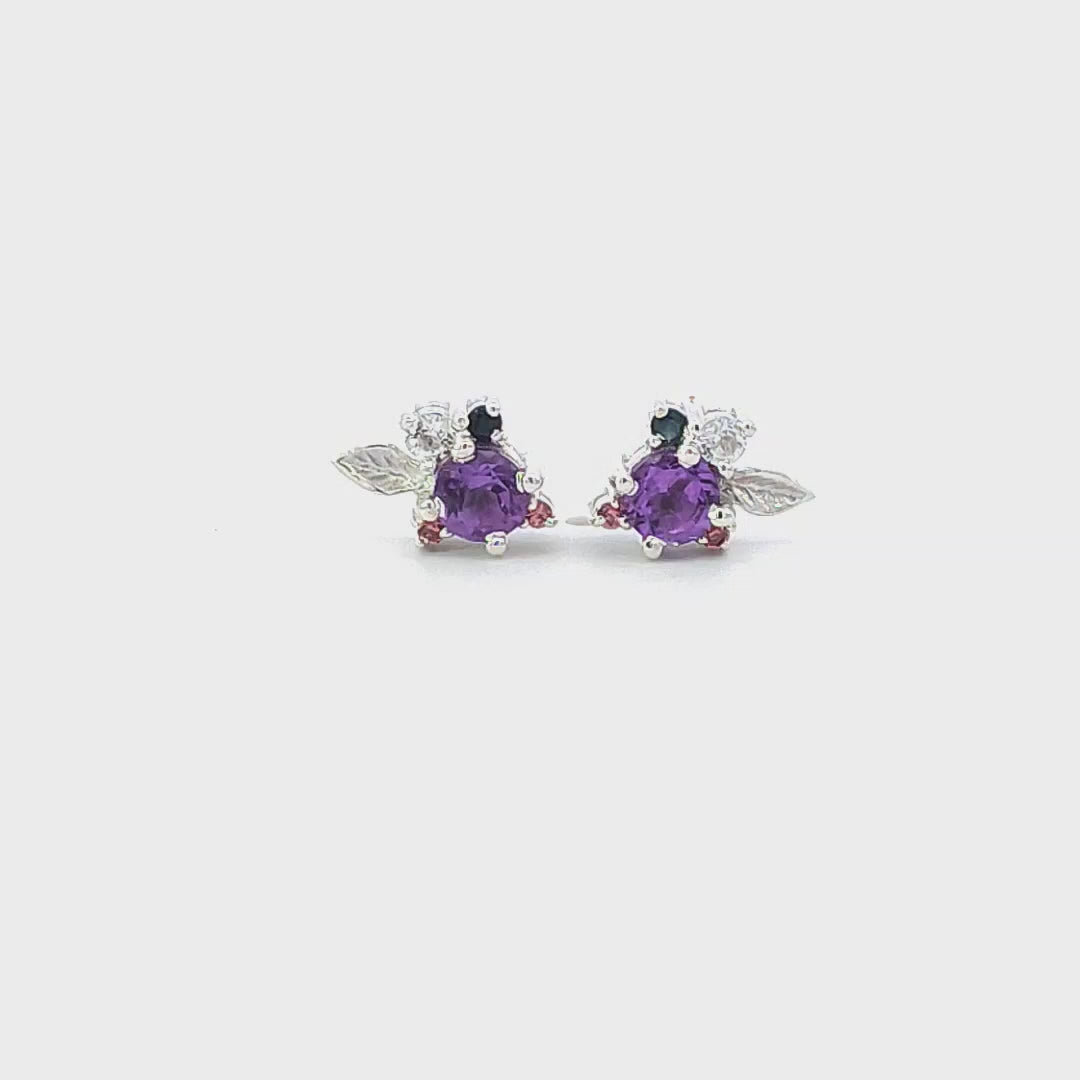 Nirea Earrings - Amethyst