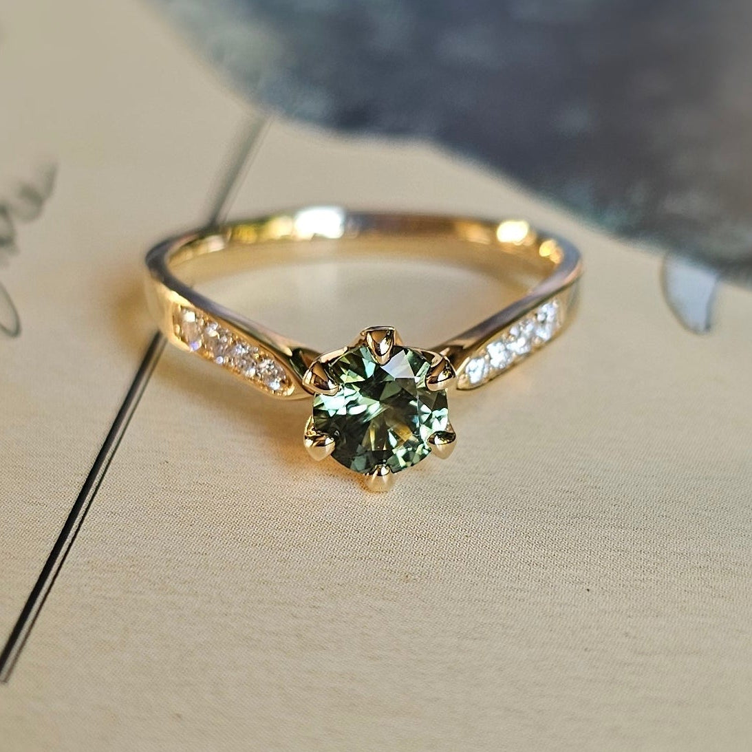 V-shaped Engagement Ring