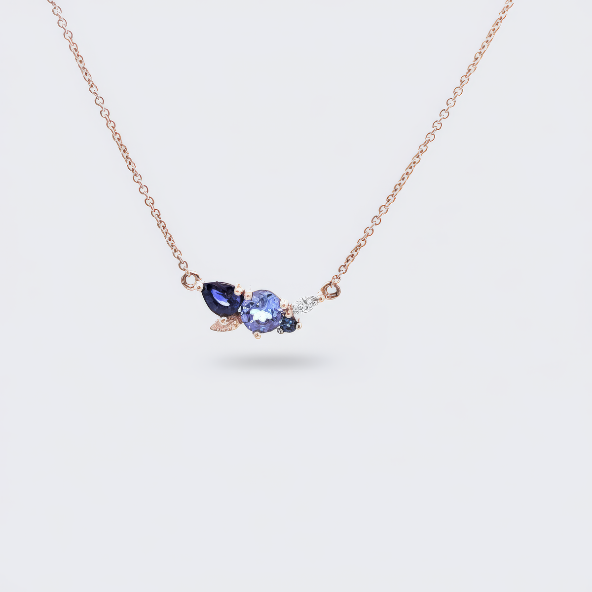 Waterfall Purple Necklace