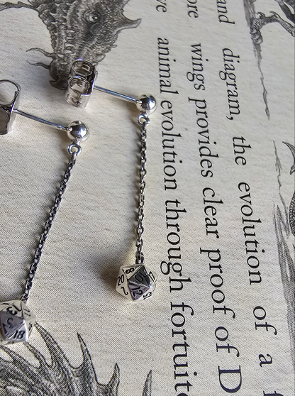 Lucky Dice Drop Earrings