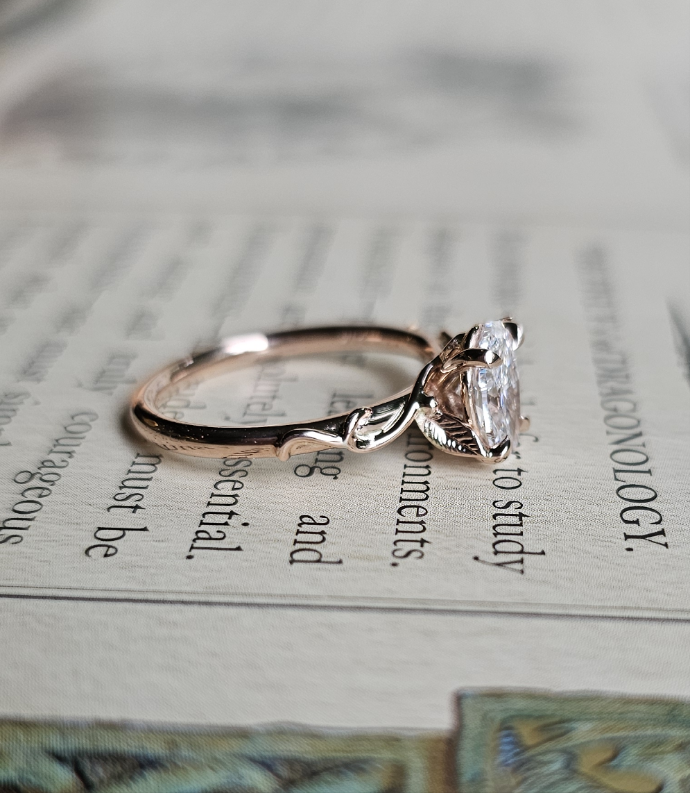 Whimsical Solitaire with Lab Diamond