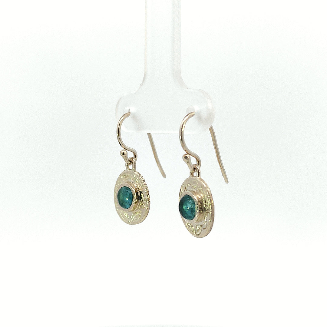 Seafoam Drops with Tourmaline