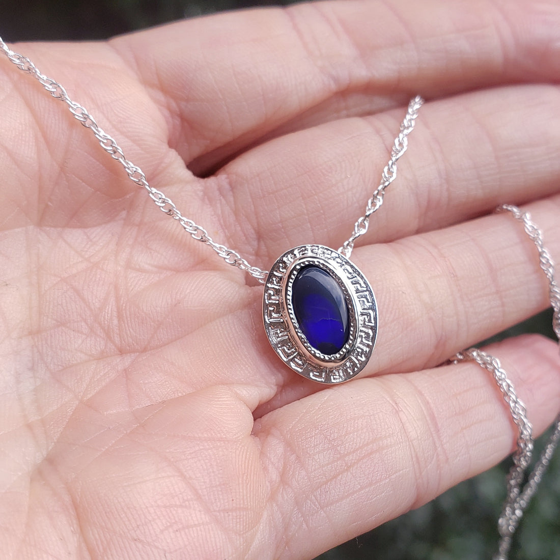 Meander Opal Necklace