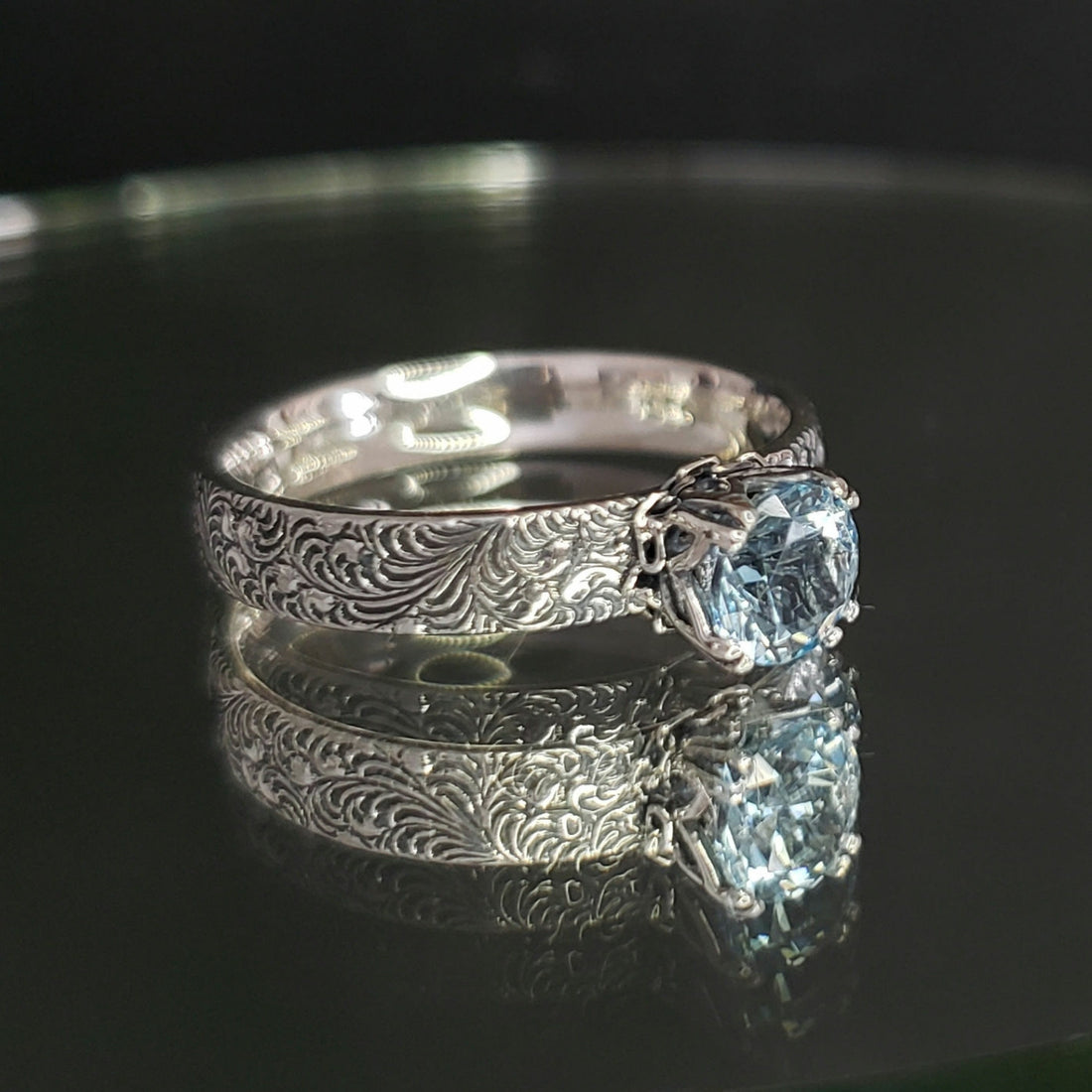 Fine Alchemy Ring with Sky Blue Topaz
