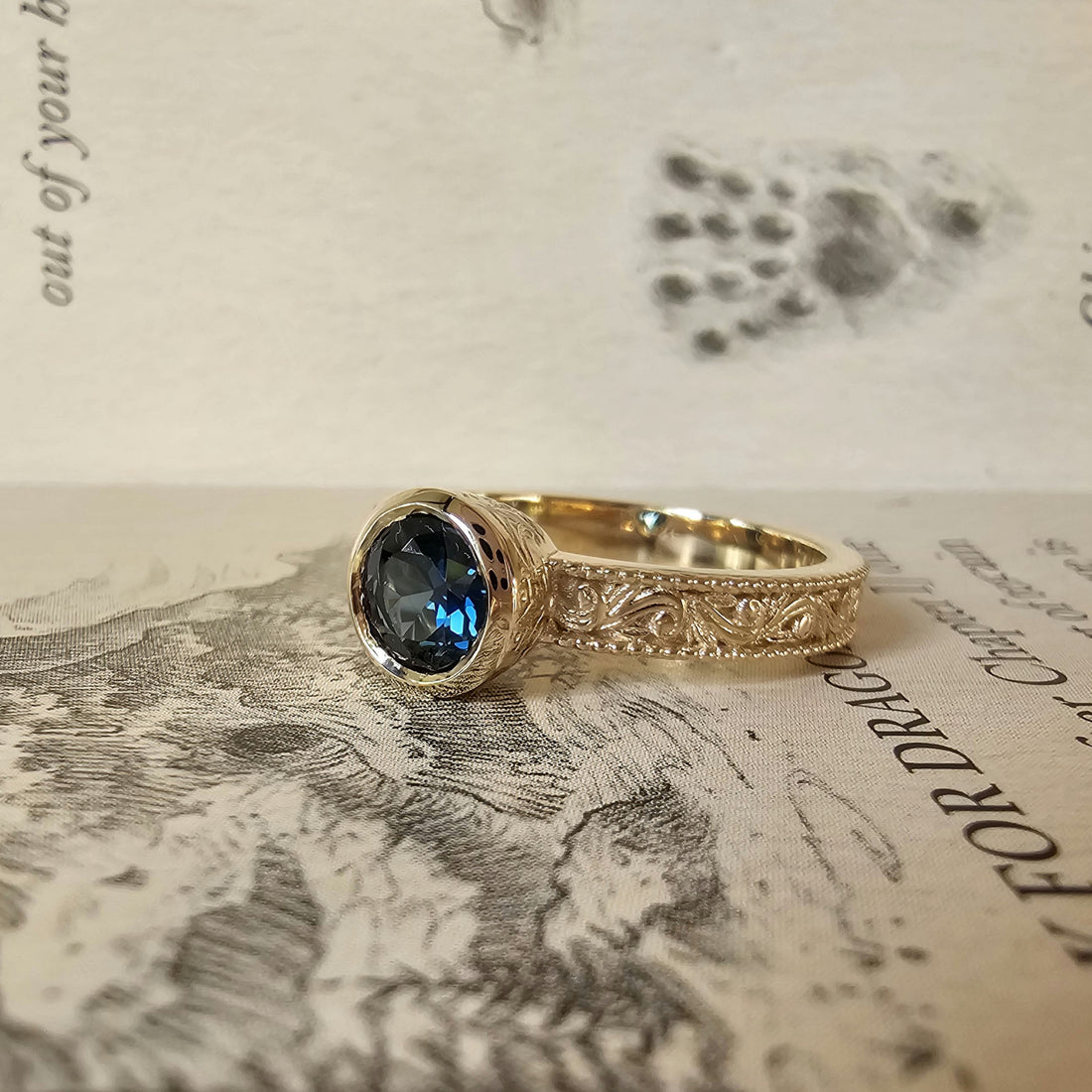 Nivenor Ring with Sapphire