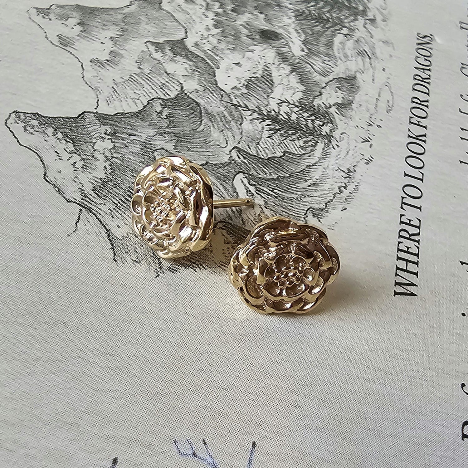 Rose Flower Earrings