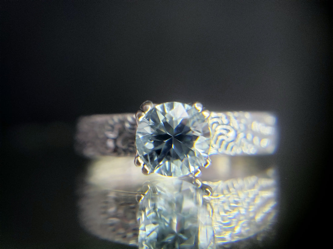 Fine Alchemy Ring with Sky Blue Topaz