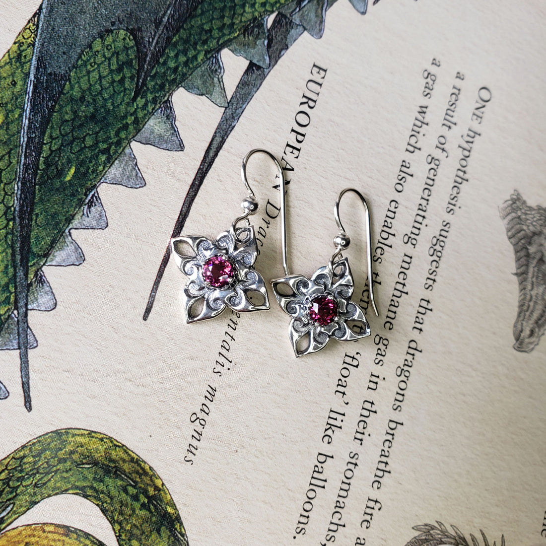 Floral Drop Earrings