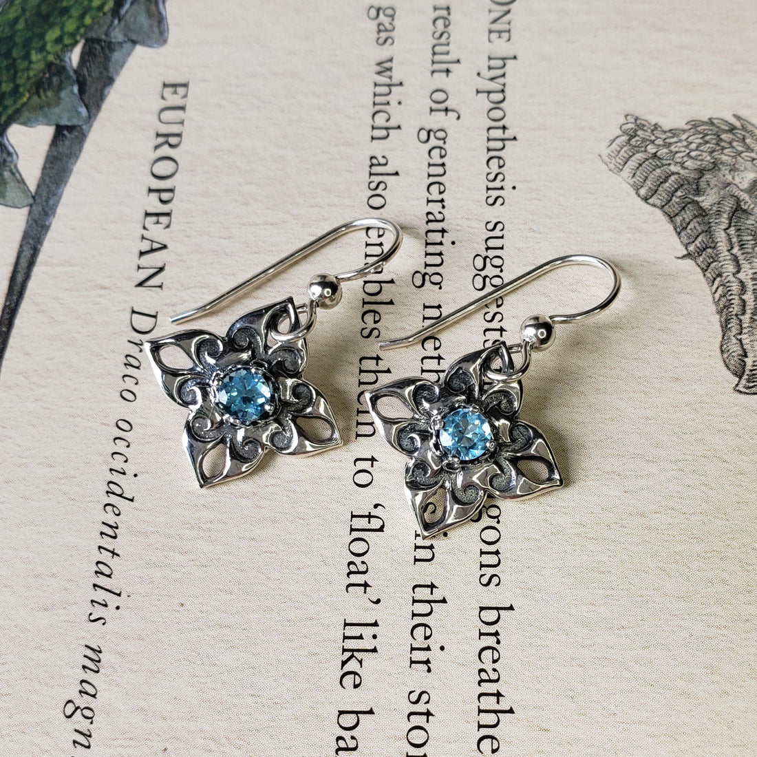 Floral Drop Earrings