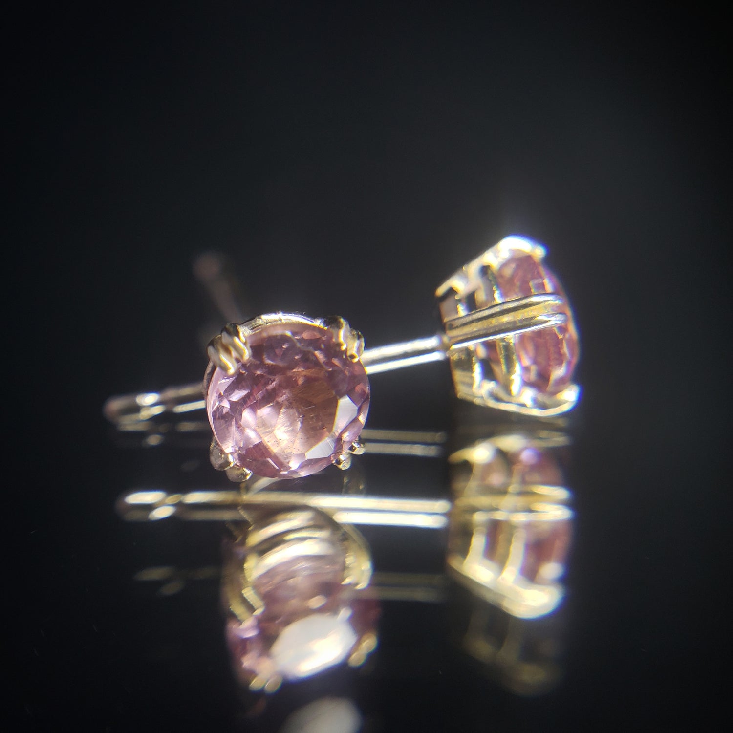 Champagne Garnet Studs