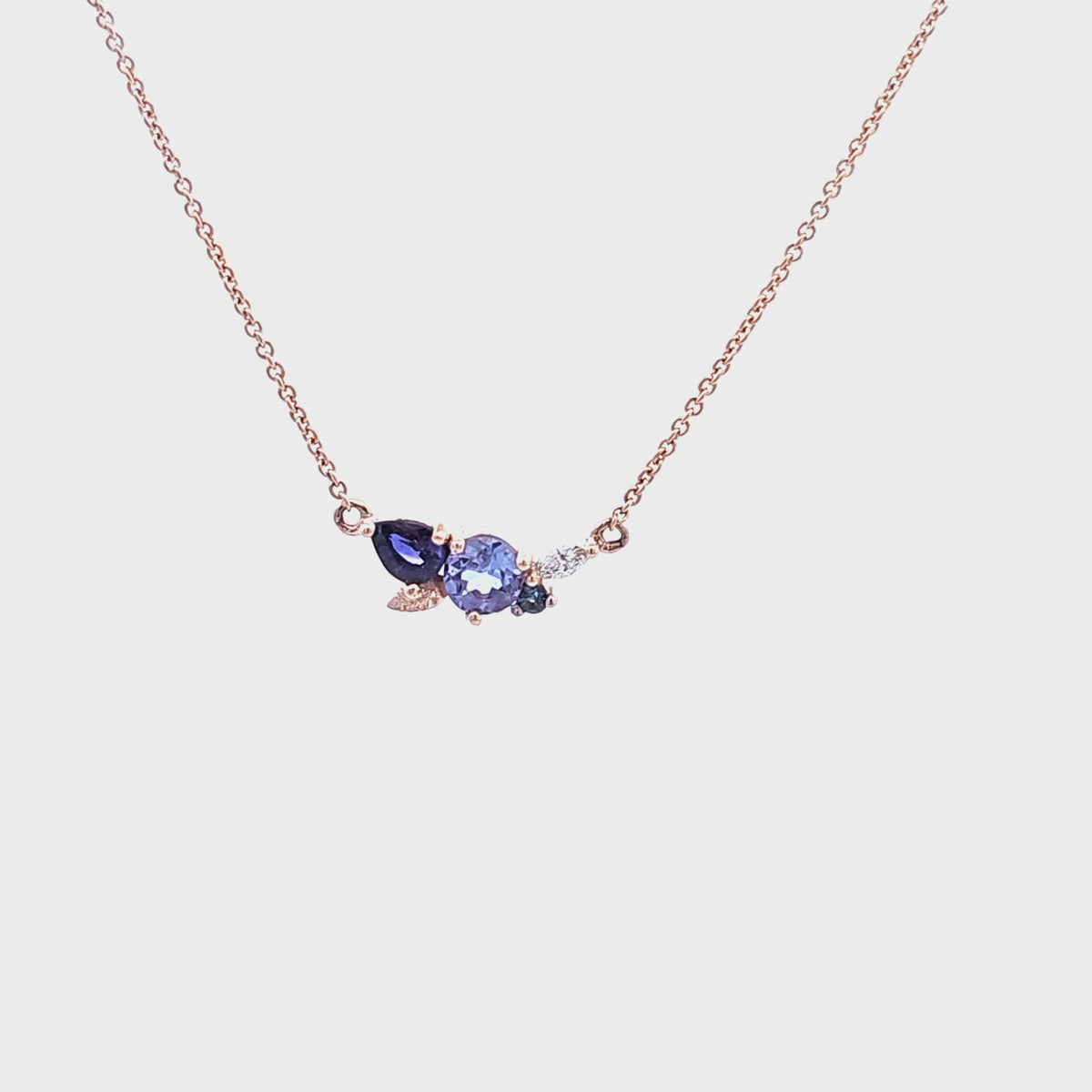 Waterfall Purple Necklace