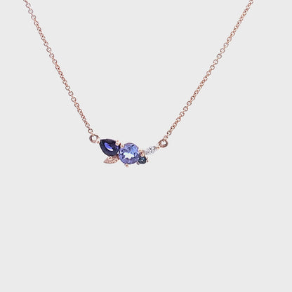 Waterfall Purple Necklace