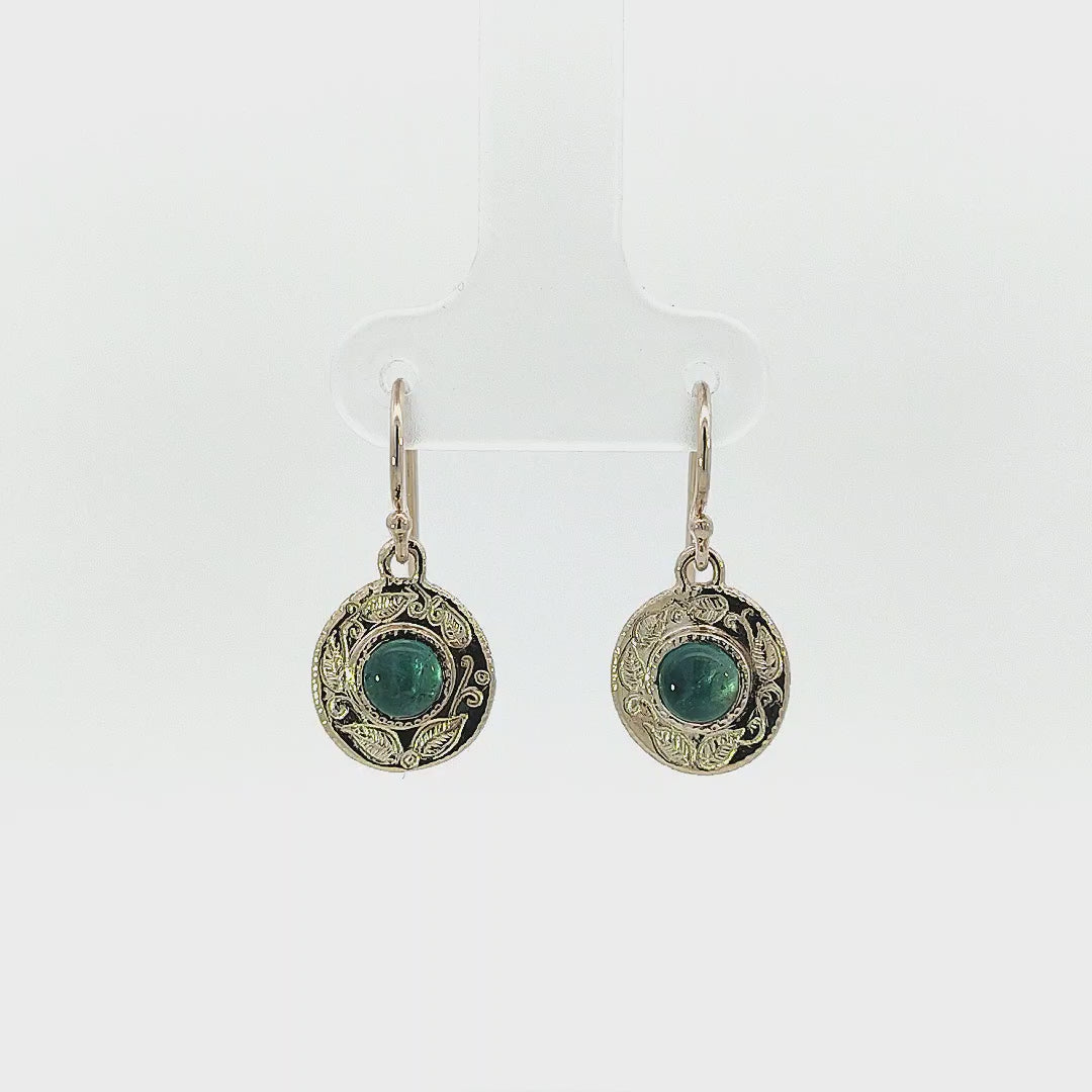 Seafoam Drops with Tourmaline