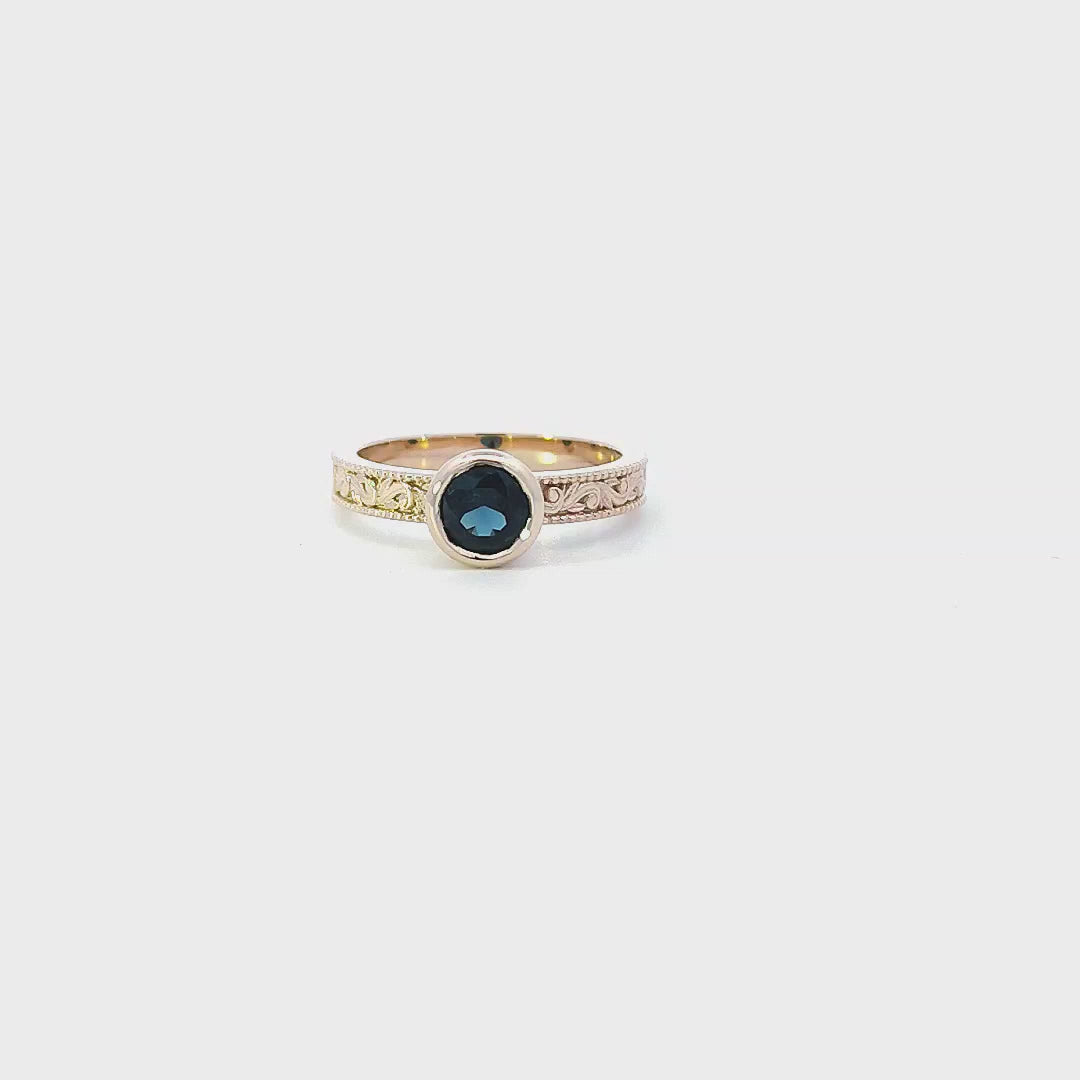 Nivenor Ring with Sapphire