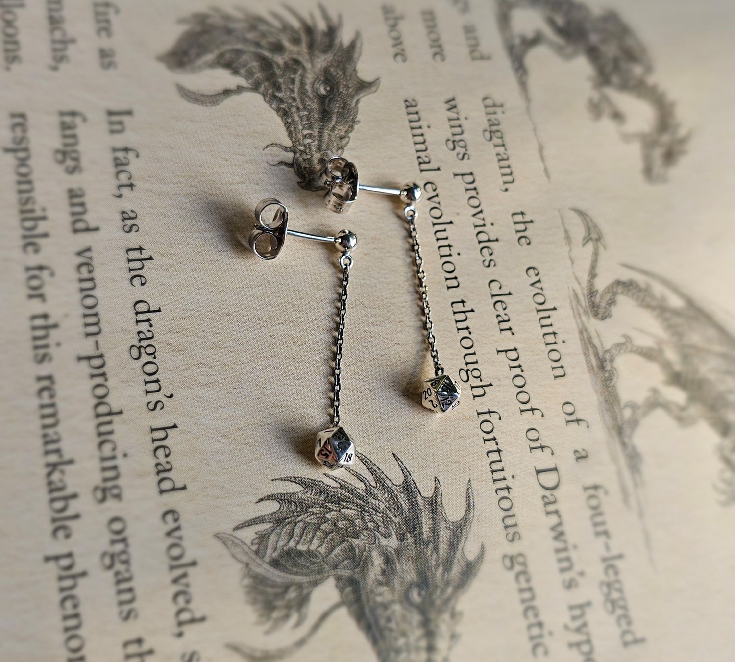 Lucky Dice Drop Earrings
