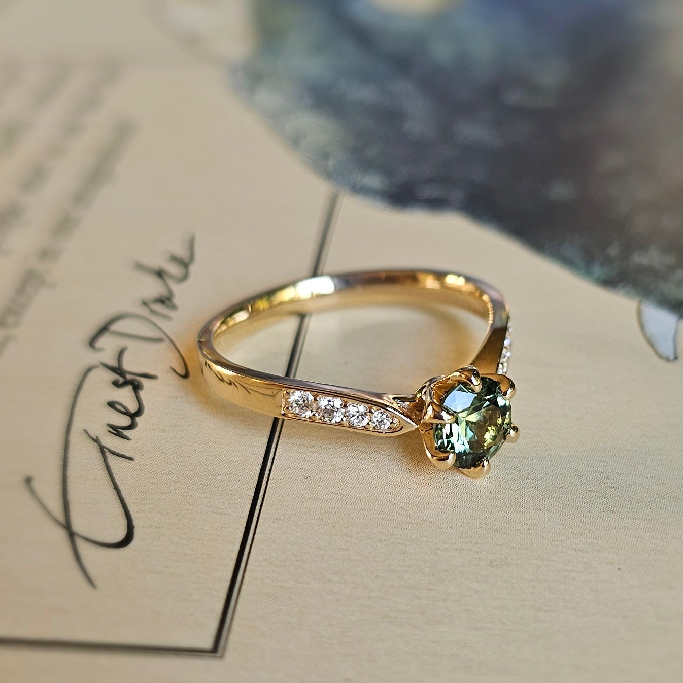 V-shaped Engagement Ring